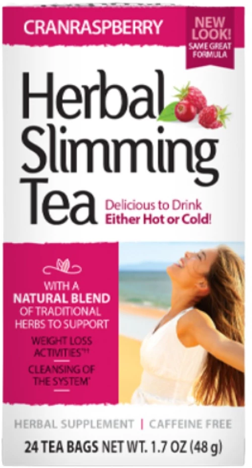 21st Century Herbal Slimming Tea -  CranRaspberry [24 Πακέτα]