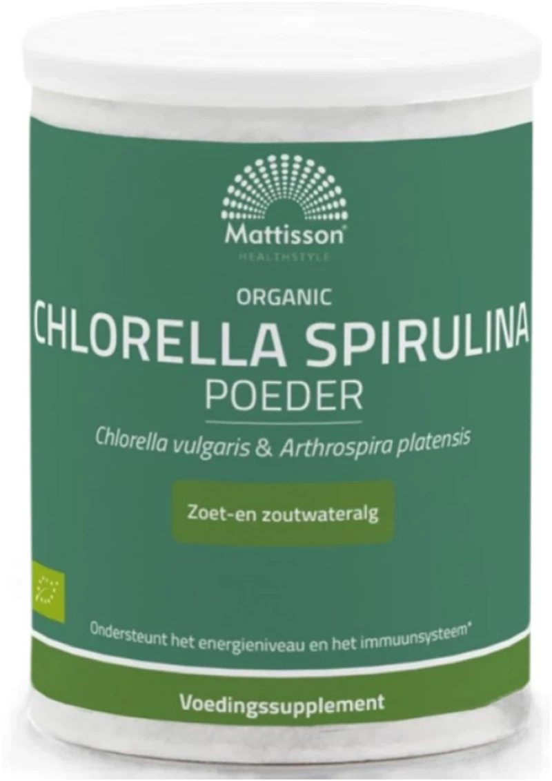 Mattisson Healthstyle Organic Chlorella + Spirulina Powder [125 Γραμμάρια]