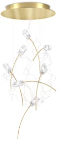 Φωτιστικό Οροφής Κρεμαστό Tulip 7 Round Gold Slamp