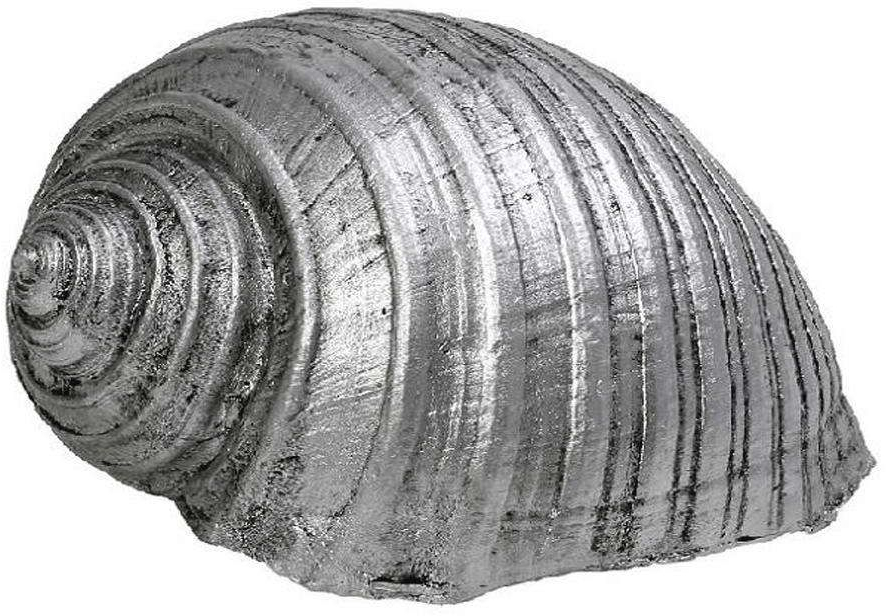 Διακοσμητικό Κοχύλι MT2732K4 11,5x9x6,5cm Silver Espiel Πολυρεσίνη