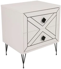 Κομοδίνο Luna 854KLN3313 50x40x55cm White