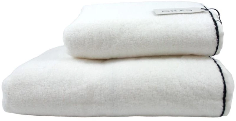 Πετσέτα Purity White-Black Cyxo Προσώπου 50x100cm 100% Βαμβάκι
