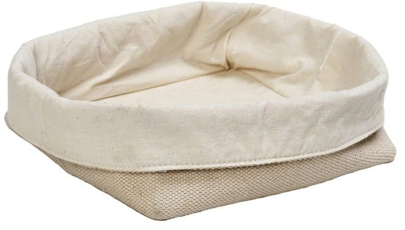 Καλάθι Ψωμιού AMN114 20x19x15cm Beige Espiel Βαμβάκι,Jute