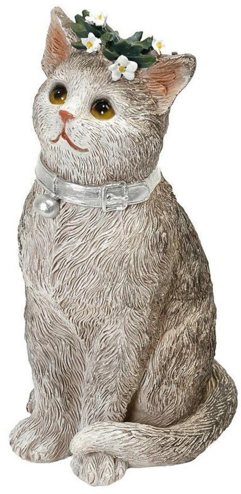 Διακοσμητική Φιγούρα Γάτα BOD121 8x6,8x14,3cm Grey Espiel Πολυρεσίνη