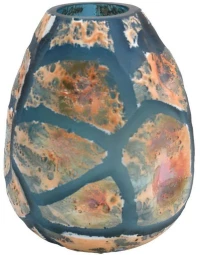 Βάζο 374-124-008 20x19x26cm Multi Γυαλί