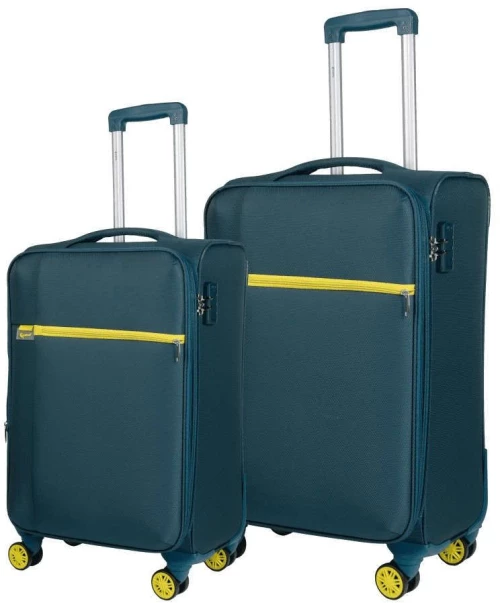 Βαλίτσα Trolley Oblivion (Σετ 2Τμχ) 5100/60/70cm Petrol-Yellow Cardinal