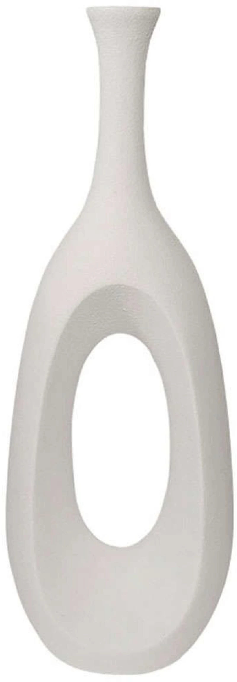 Βάζο Τρύπα 06-00-94701 23x32x91cm White Marhome Υαλοβάμβακας