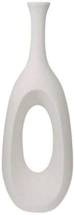 Βάζο Τρύπα 06-00-94701 23x32x91cm White Marhome Υαλοβάμβακας