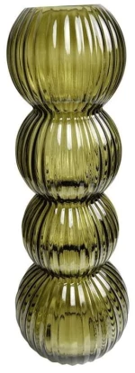 Βάζο 00.03.32502 Φ15x42cm Green Γυαλί