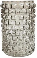 Βάζο 00.03.32512 Φ13x20cm Grey Γυαλί