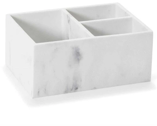 Θήκη Οργάνωσης Marble LBTAH-AX21049 21x15x9cm White Andrea House Πολυρεσίνη