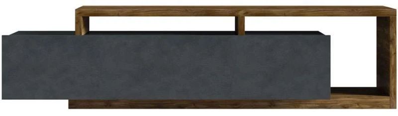 Έπιπλο Τηλεόρασης Bron 162757309 219x45x52cm Dark Natural-Anthracite
