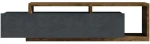 Έπιπλο Τηλεόρασης Bron 162757309 219x45x52cm Dark Natural-Anthracite
