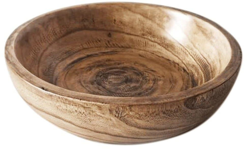 Σαλατιέρα Mango 00.07.75501 Φ27x6cm Brown Large Ξύλο