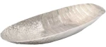 Διακοσμητική Πιατέλα 941-124-015 15x41x6cm Silver Μέταλλο
