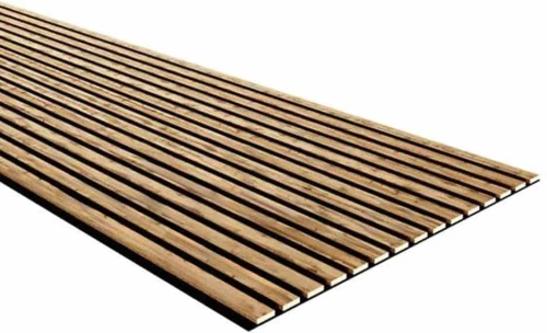 Πάνελ Τοίχου Wpc Με Πηχάκια Acoustic 3D Comfort 8090 Pecan 9mm 60x278cm NewPlan WPC