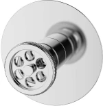 Μίκτης Ντους Μονός Inna 23566 Chrome Karag Κεραμικό,Ορείχαλκος