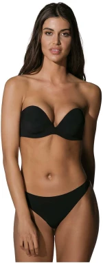 LUNA ΣΟΥΤΙΕΝ STRAPLESS ΜΕ ΔΙΠΛΗ ΠΡΟΟΔΕΥΤΙΚΗ ΕΝΙΣΧΥΣΗ SUPER PUSH UP 11062 - ΜΑΥΡΟ