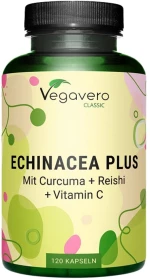 Vegavero Echinacea Plus | with Curcuma, Reishi & Vitamin C [120 Κάψουλες]