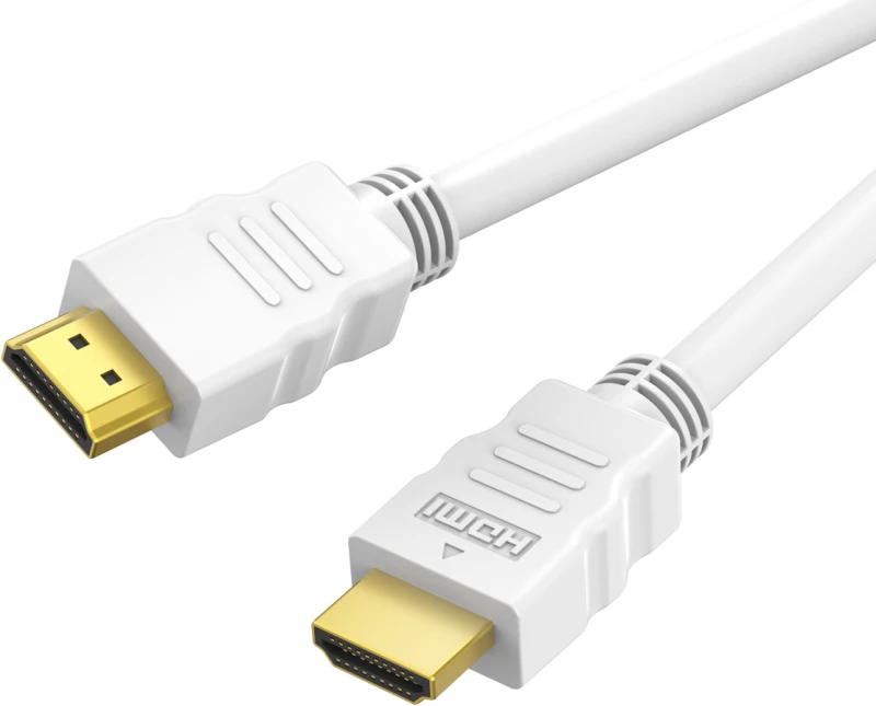 CABLETIME καλώδιο HDMI CT-HE19G με Ethernet, 4K/60Hz, 18 Gbps, 1m, λευκό