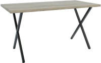 Τραπέζι Houston Σονόμα-Μαύρο 160x80x77cm