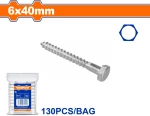 WADFOW Στριφώνια γαλβανιζέ 6 Χ 40 130 τεμάχια (WXSK912)