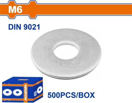WADFOW Ροδέλα γαλβανιζέ DIN9021 6mm 500 τεμάχια (WVWC511)