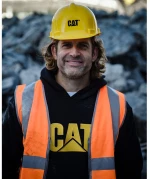 Μπλούζα φούτερ CAT Trademark L
