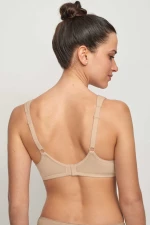 Γυναικείο Αμπάνελο Σουτιέν Promise - Μπεζ - Regular Fit - Polyester - Cup D E - Μεγάλα Μεγέθη