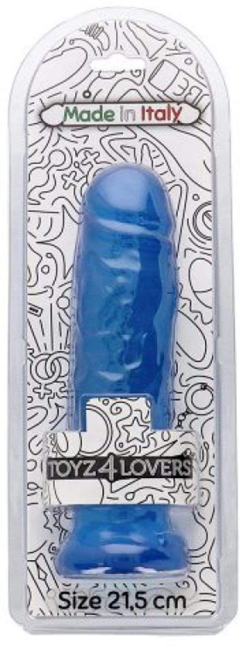 Diego transparent blue Dildo