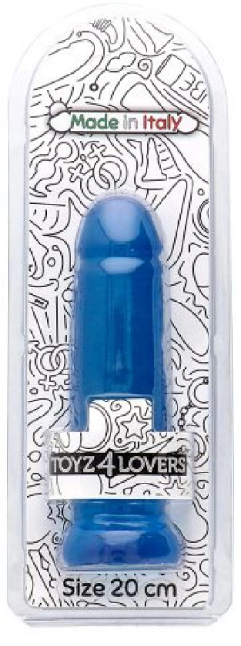 Nico transparent blue Dildo