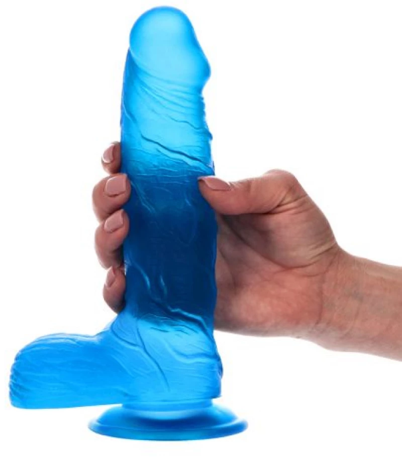 Sergio Transparent Blue Dildo