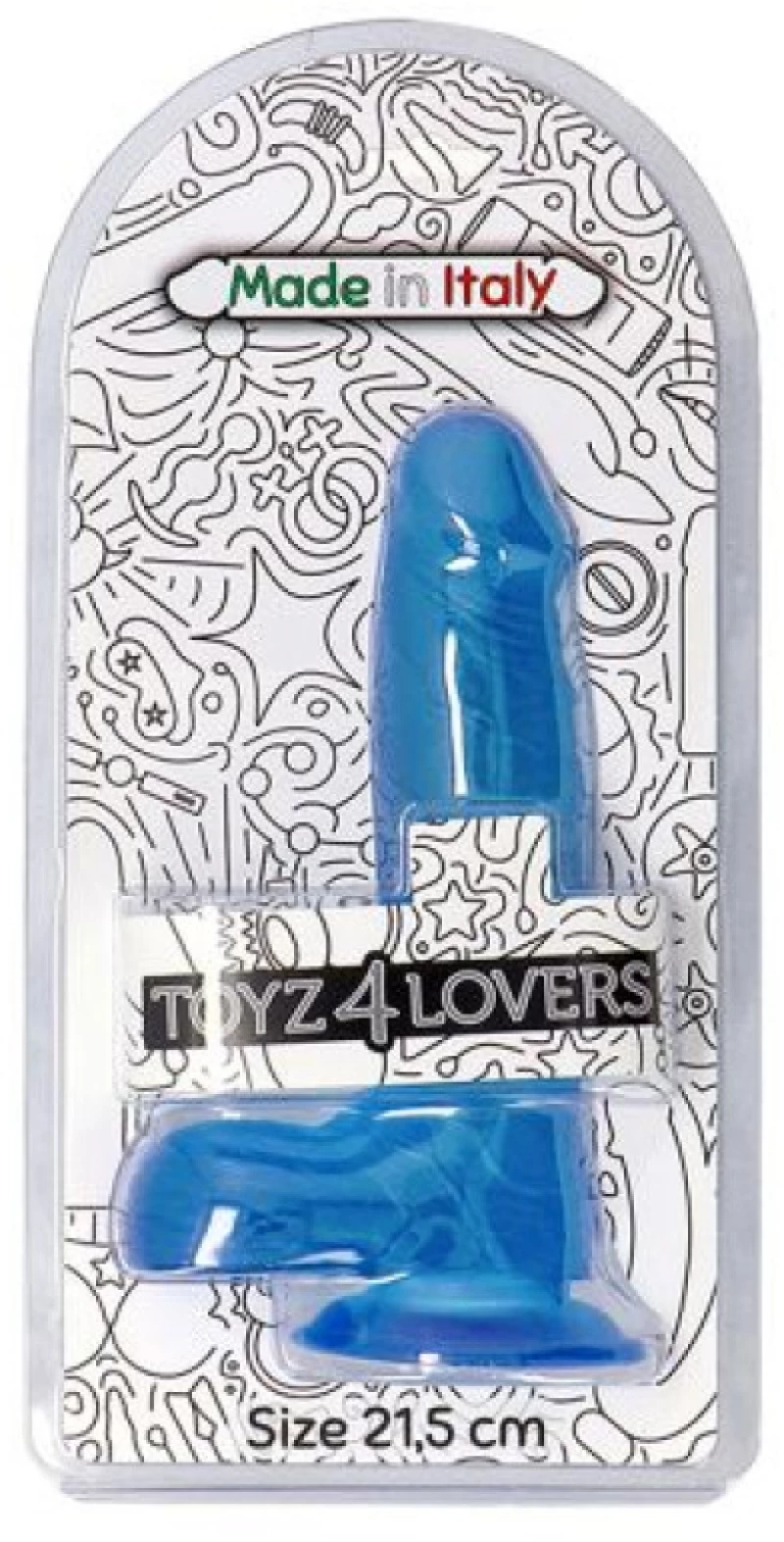 Sergio Transparent Blue Dildo