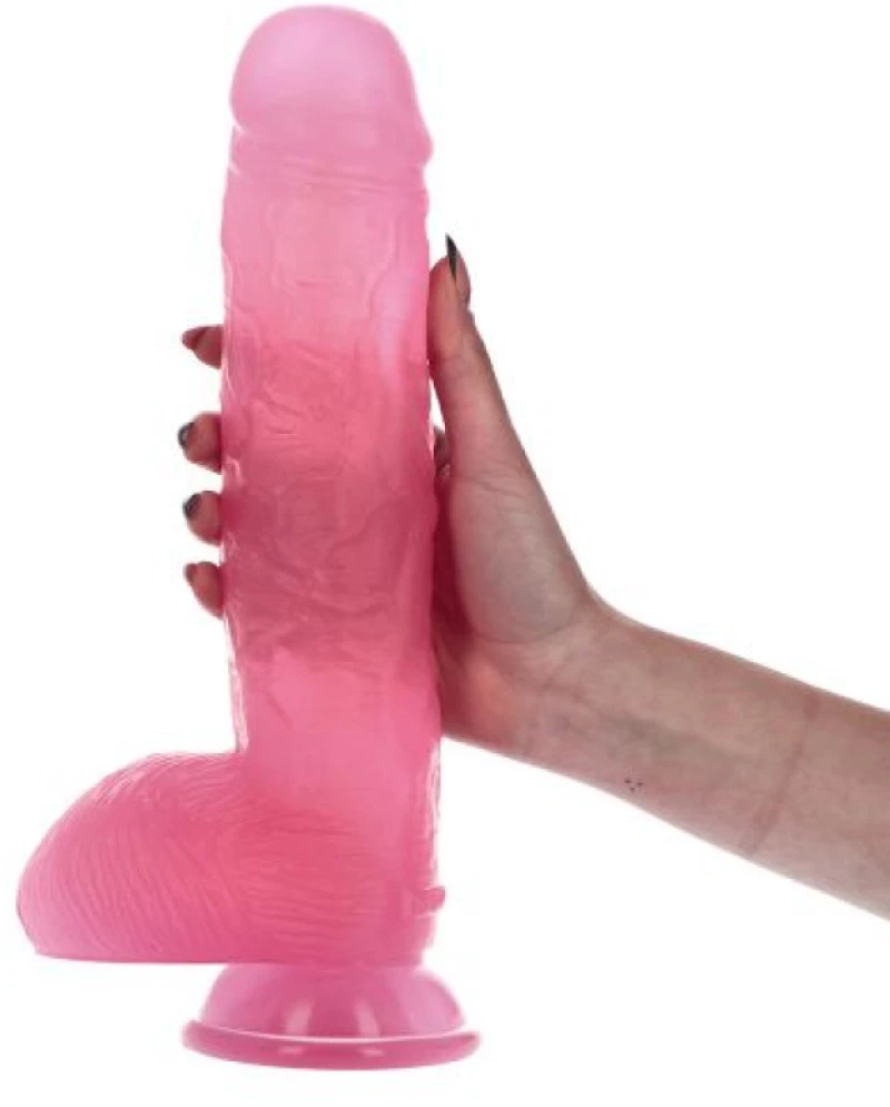 Bruto transparent pink Dildo