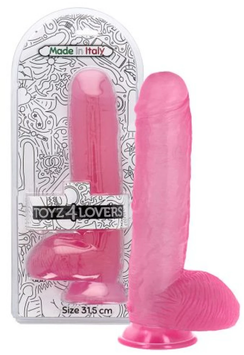 Bruto transparent pink Dildo
