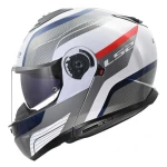 LS2 FF908 Strobe II Monza White/Blue/Red