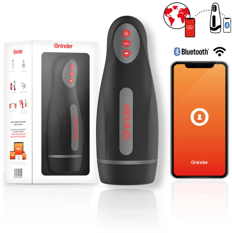 ONINDER - SEOUL RECHARGEABLE MALE MASTURBATOR 10 SPEED - FREE APP