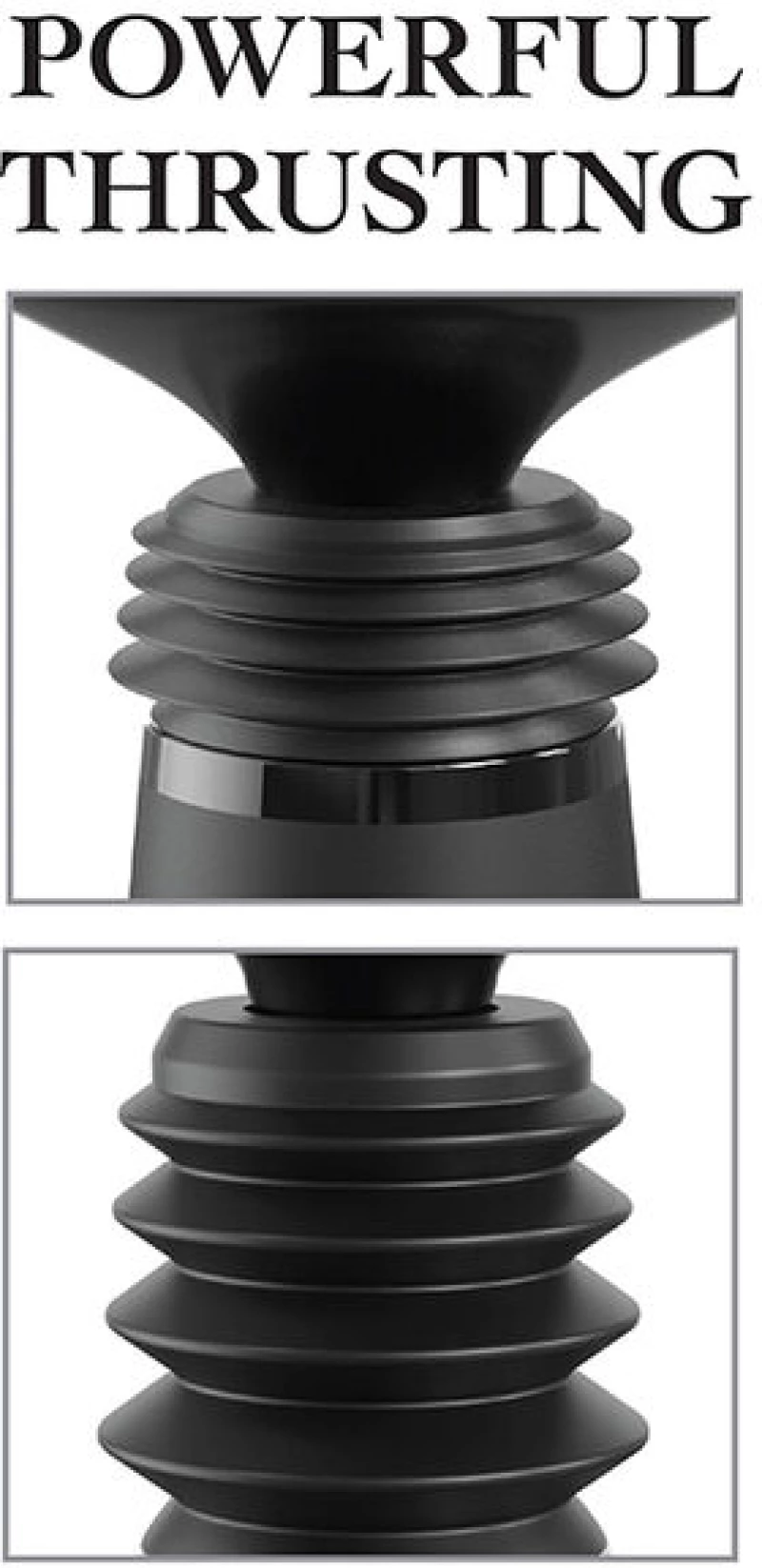 FETISH FANTASY SERIES - BODY DOCK THRUSTER DILDO CLAMP WITH 7 PUSH MODES BLACK