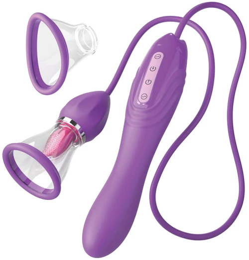 FANTASY FOR HER - ULTIMATE PLEASURE MAX SUCTION HOSE WITH STIMULATING TONGUE PURPLE