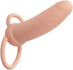 CALEXOTICS - MAXX THICK DUAL PENETRATOR 10 VIBRATIONS FLESH