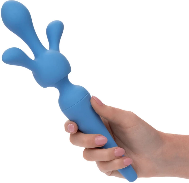 CALEXOTICS - COUTURE KIT VIBRATOR WAND 10 VIBRATIONS BLUE