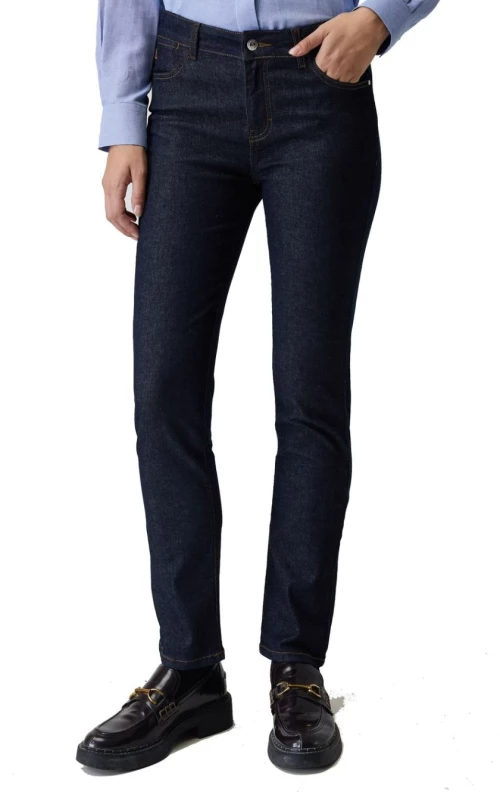 SARAH LAWRENCE Γυναικείο blue navy, ελαστικό παντελόνι τζιν 2-550010 Νavy