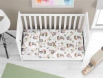 Σεντόνια Εμπριμέ Σετ 3 τεμ bebe Lion 532 120X160 Beige 100%  Cotton