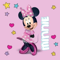 Λαβέτα Νηπιαγωγείου Disney Home Minnie 78 Pink 30X30 100%  Polyester