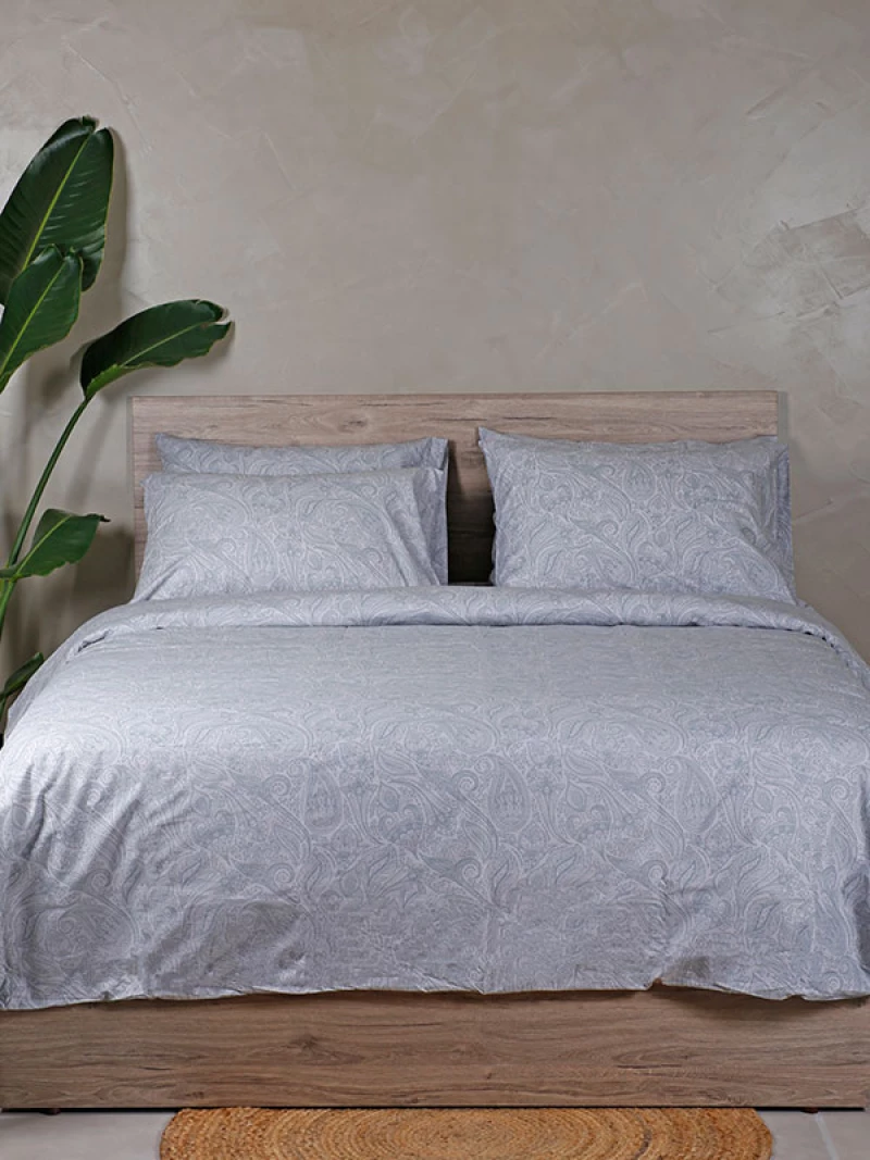 Παπλωματοθήκη Cotton Feelings 2040 Grey Υπέρδιπλη (230x250)