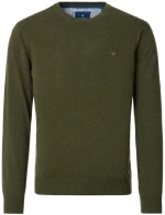 REDMOND Ανδρική λαδί πλεκτή μπλούζα, casual fit