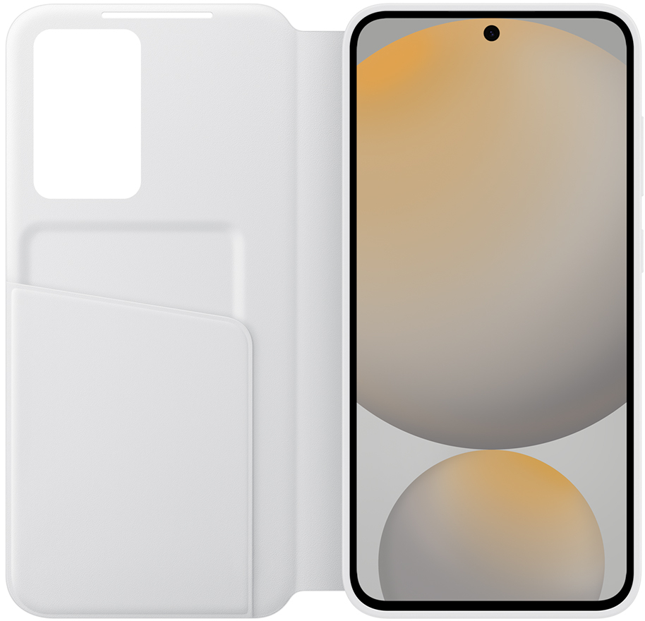 ΘΗΚΗ SAMSUNG S24 FE 5G S721 S-VIEW WALLET COVER EF-ZS721CWEGWW WHITE PACKING OR 'Ασπρο