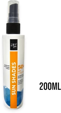 Ag Pharm Sun Shades Αδιάβροχη Αντηλιακή Λοσιόν για το Σώμα SPF50 σε Spray Χωρίς Χρώμα 200ml
