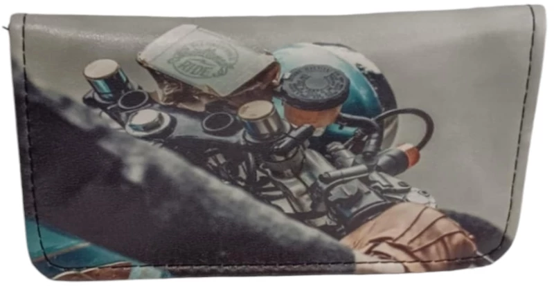 Καπνοσακουλα καπνοθηκη συνθετικη σχεδιο HARLEY 14x8cm 44607-014-2