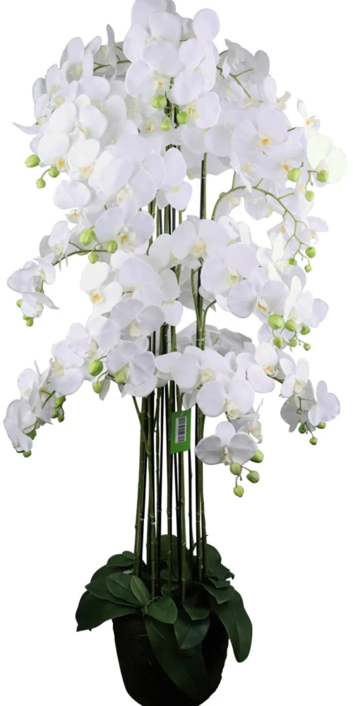 Supergreens Τεχνητό Φυτό Ορχιδέα Phalaenopsis Λευκό 153 εκ.